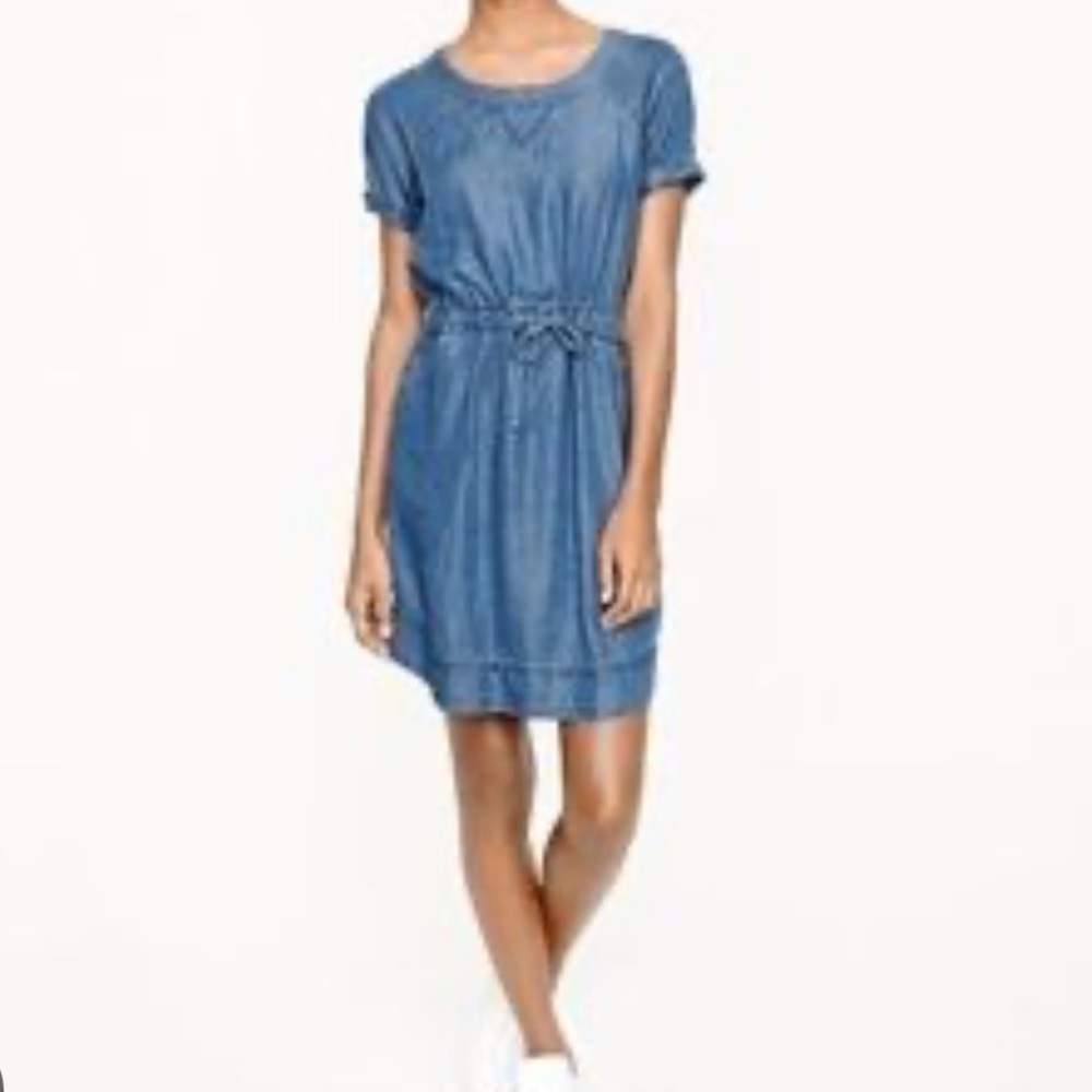 J. Crew chambray denim mini dress, S